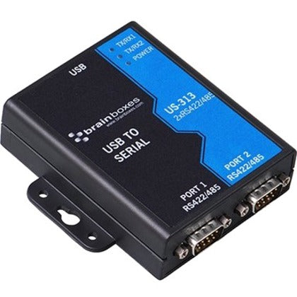 Brainboxes US-313 2 Port RS422/485 USB To Serial Adapter, Easy Connect ...