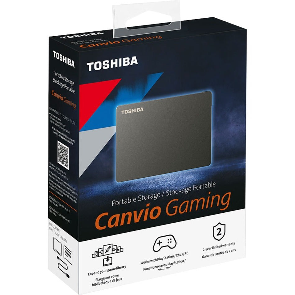 Toshiba HDTX140XK3CA Canvio Gaming Portable Hard Drive, 4TB, USB