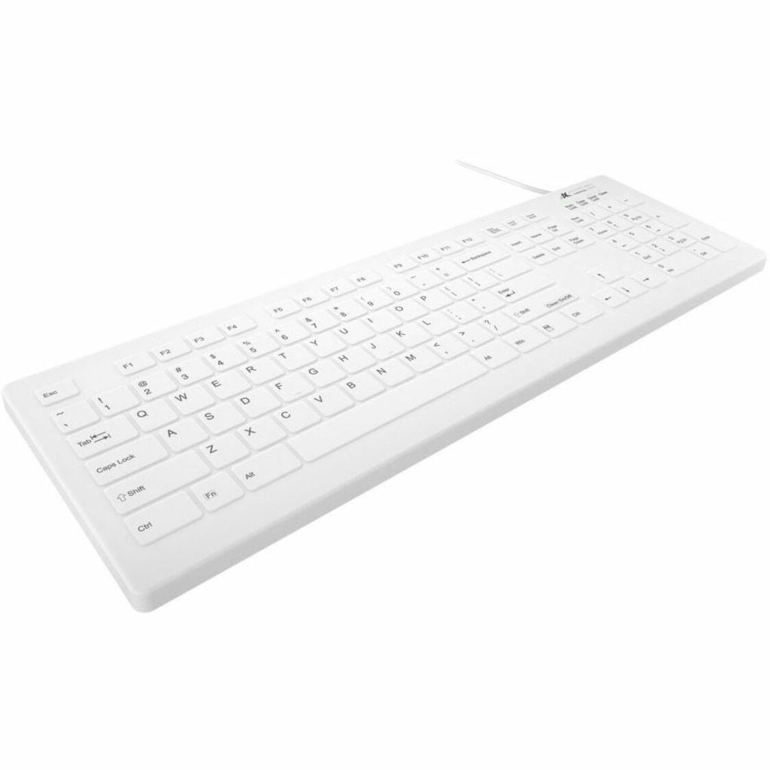 Active Key Ak-c8112f-ys-w Us Ak-c8112 Keyboard, Splash Resistant, Led 