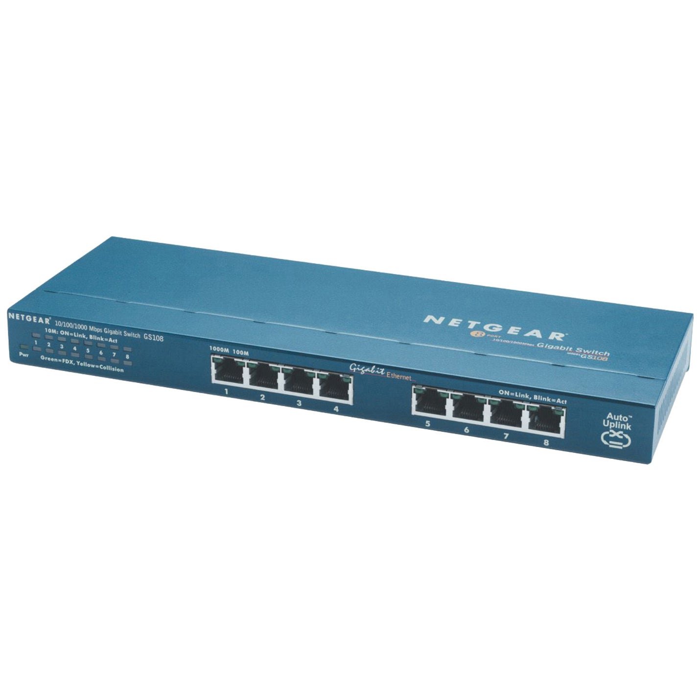 เน็ตเกียร์ รุ่น GS108 8-Port Copper Gigabit Switch (GS108NA)