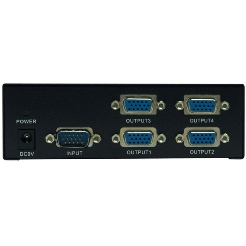 Full view of all VGA splitter connectivity options