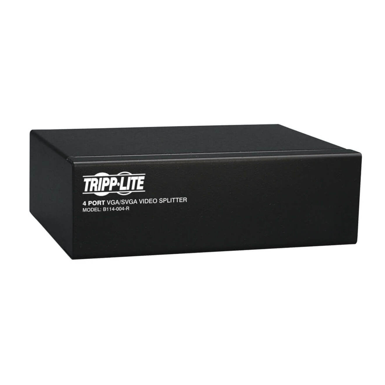 Detail shot of Tripp Lite splitter showing product labeling-alternate-image5