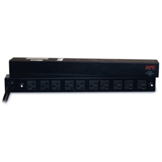 Complete view of APC Basic Rack PDU showing full length and outlet configuration