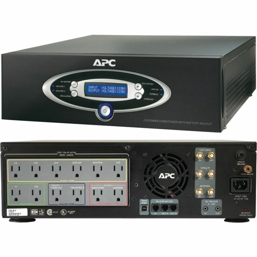 APC J Type 1000VA Tower UPS (J10BLK)