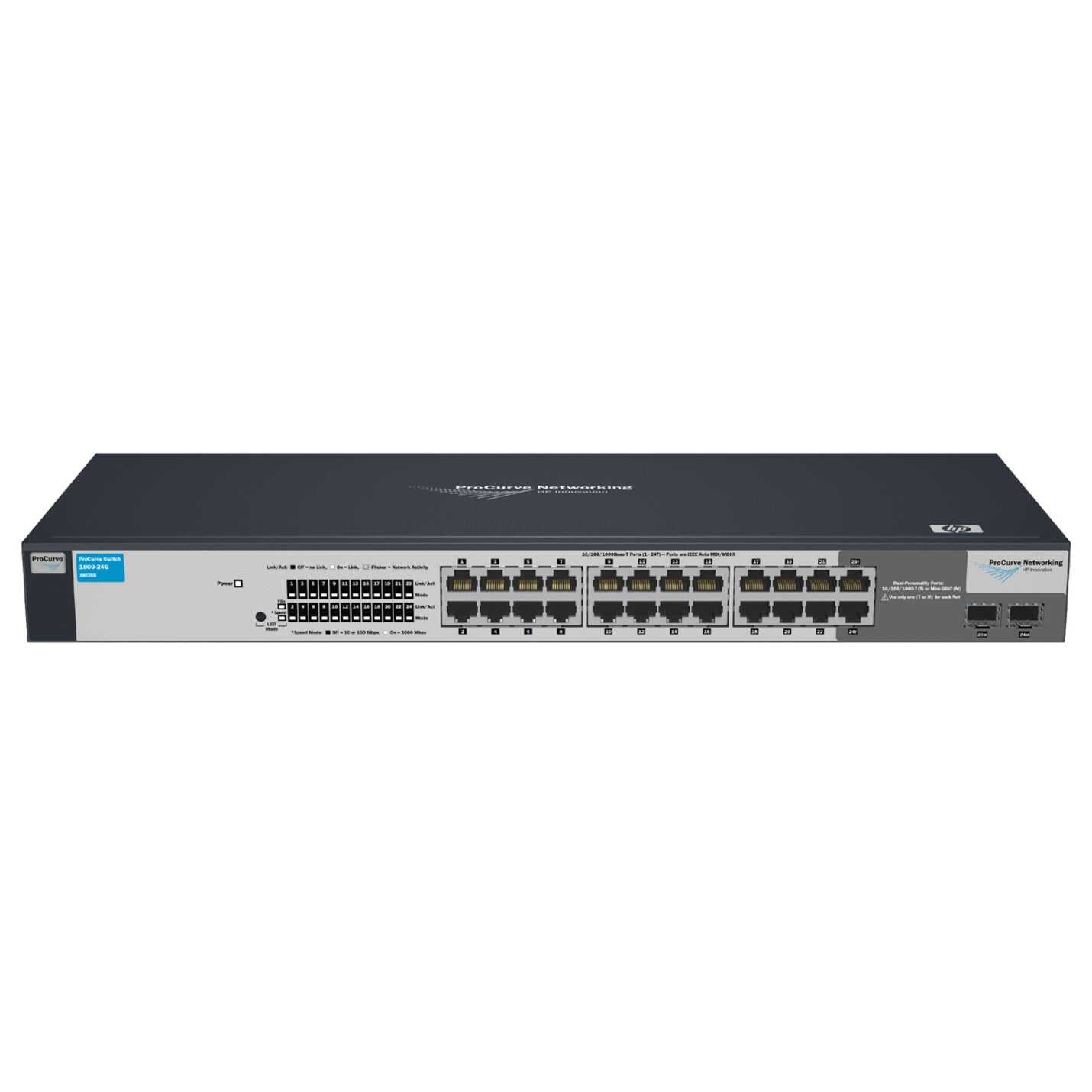 Interrupteur Ethernet Géré HPE ProCurve 1800-24G (J9028A)