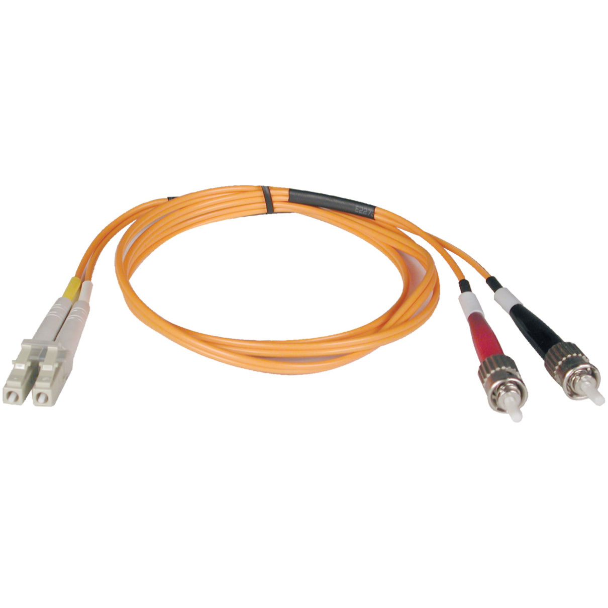 Tripp Lite by Eaton Fiber Optic Network Cable, Duplex Multimode LC/ST 62.5/125 Patch Cable, 20M Orange, FDDI OFNR Rated, PVC Jacket, Enhanced Insertion, Color-Coded - N318-20M (Lifetime Warranty)