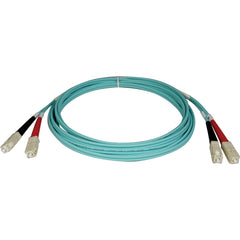 Tripp Lite by Eaton 10GB Fiber Optic Network Cable, Duplex Multimode SC/SC 50/125 LSZH, 5M Aqua Patch Cable, High-Speed Ethernet, IEEE 802.3ae Compliant - N806-05M (Lifetime Warranty)