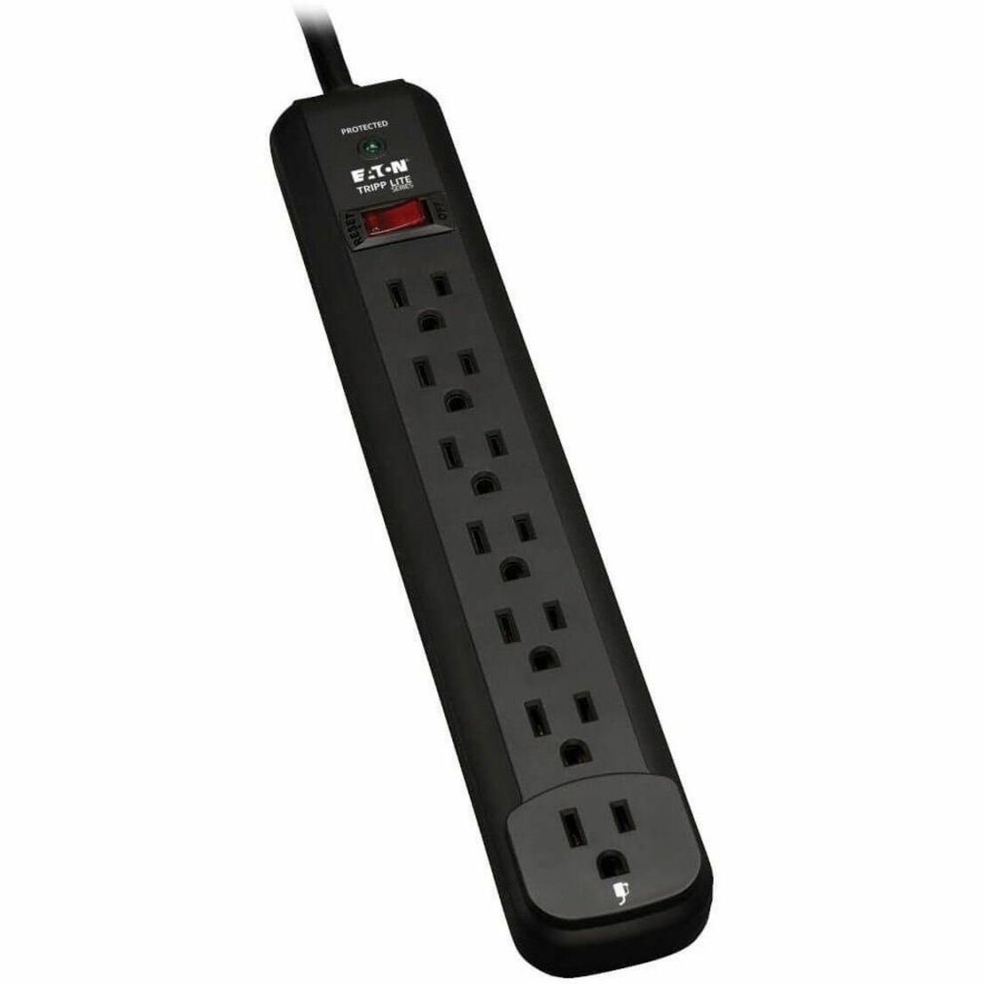 Detailed view of surge protector outlet configuration-alternate-image10