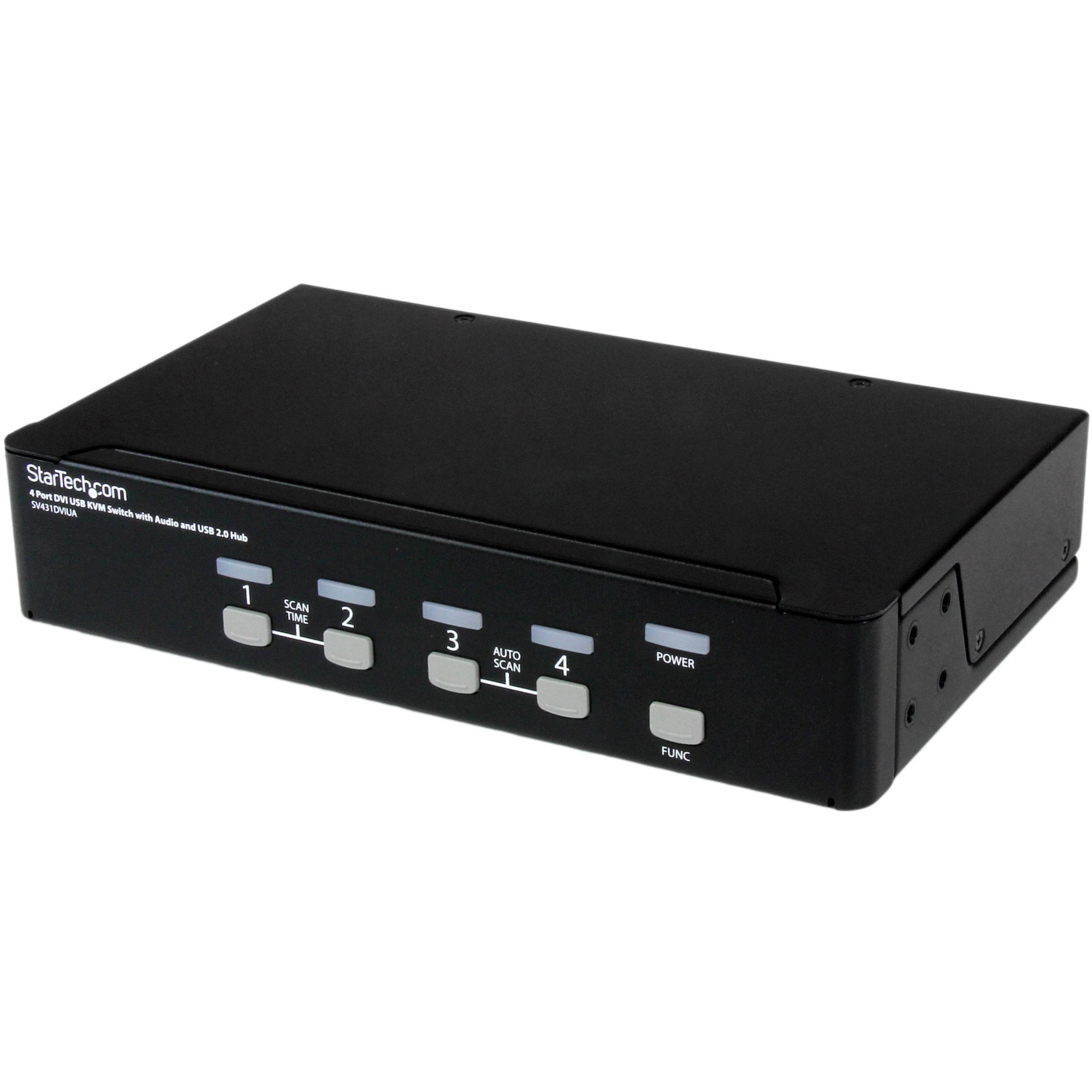 StarTech.com ALLOWS CONTROL OF UP TO 4 USB-ENABLED MULTIMEDIA COMPUTERS WITH DVI (DIGITAL VID (SV431DVIUA)