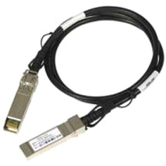 Close-up view of Juniper EX-CBL-VCP-3M Virtual Chassis cable showing connector detail and cable construction