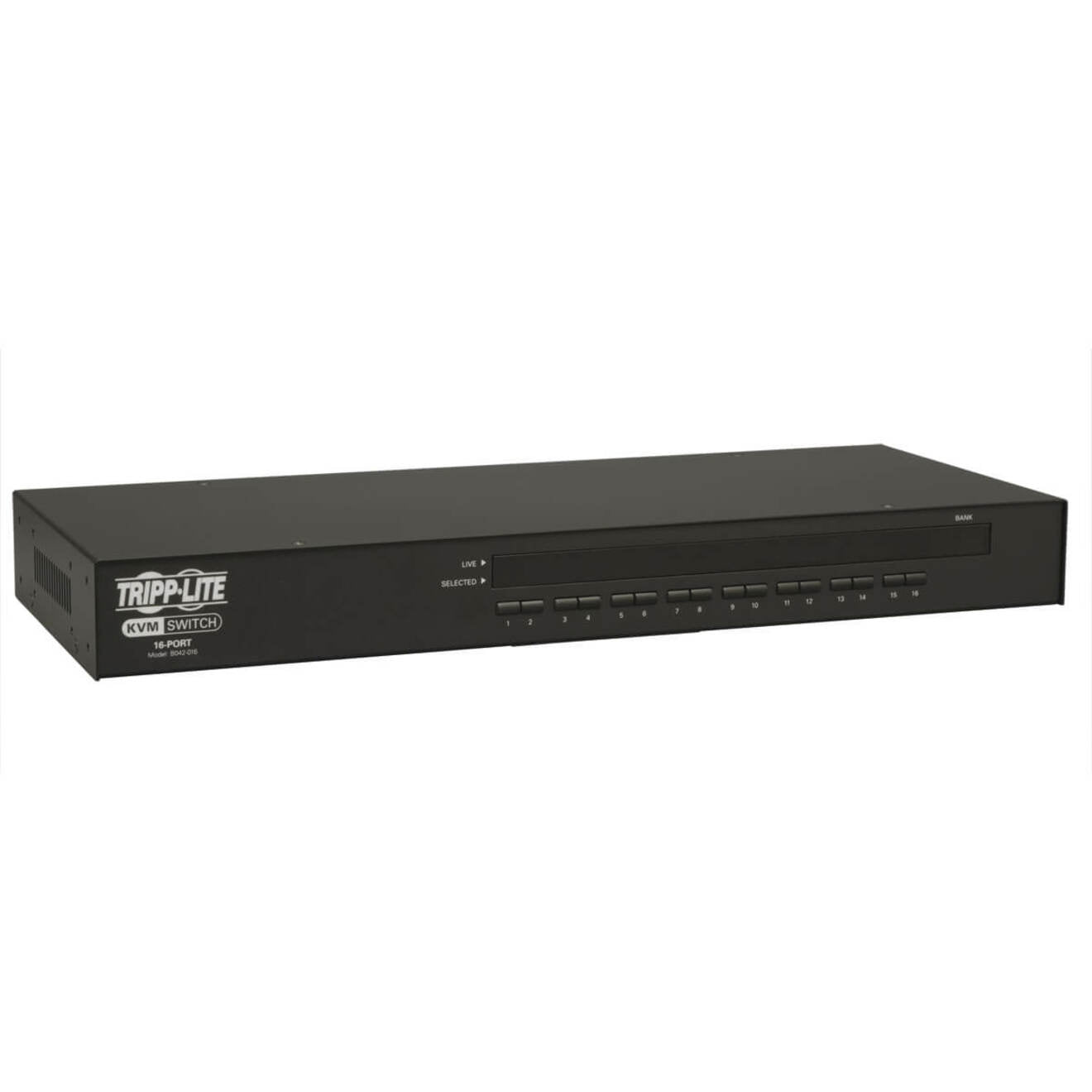 Tripp Lite by Eaton 16PORT USB/PS2 KVM SWITCH 1U RM W/ ON-SCREEN DISPLAY (B042-016)