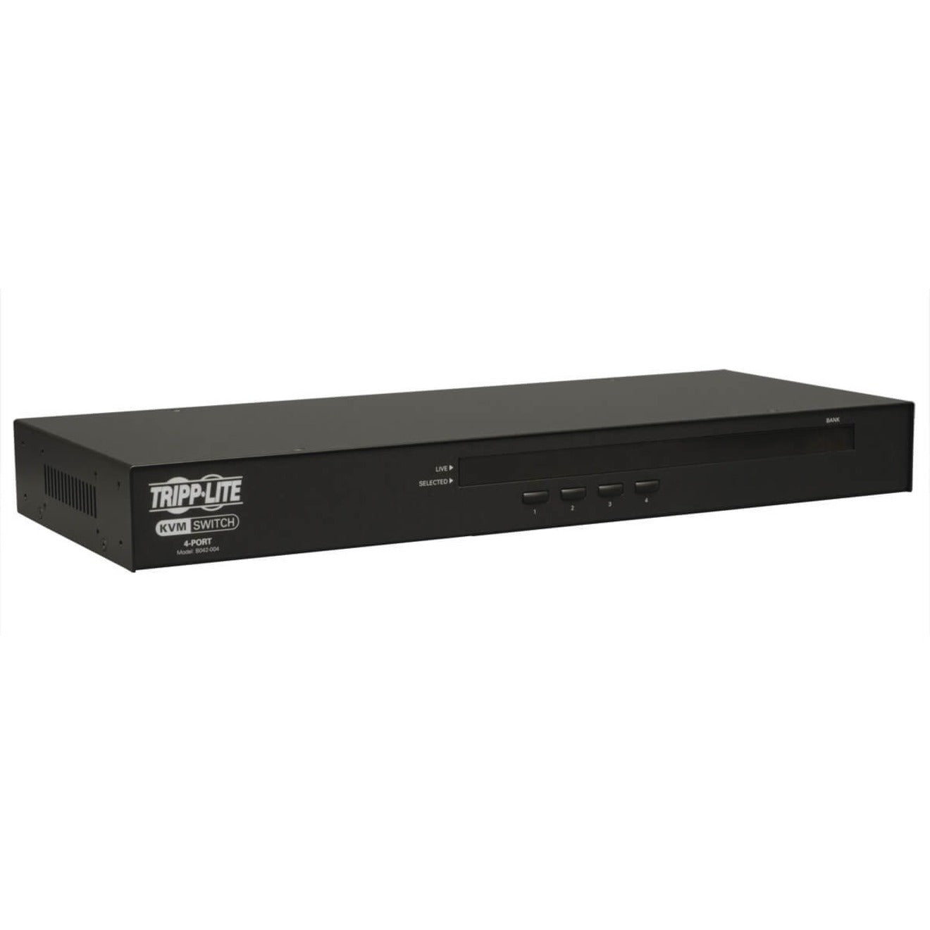 Tripp Lite by Eaton 4-Port Rackmount USB/PS2 KVM Switch (B042-004)