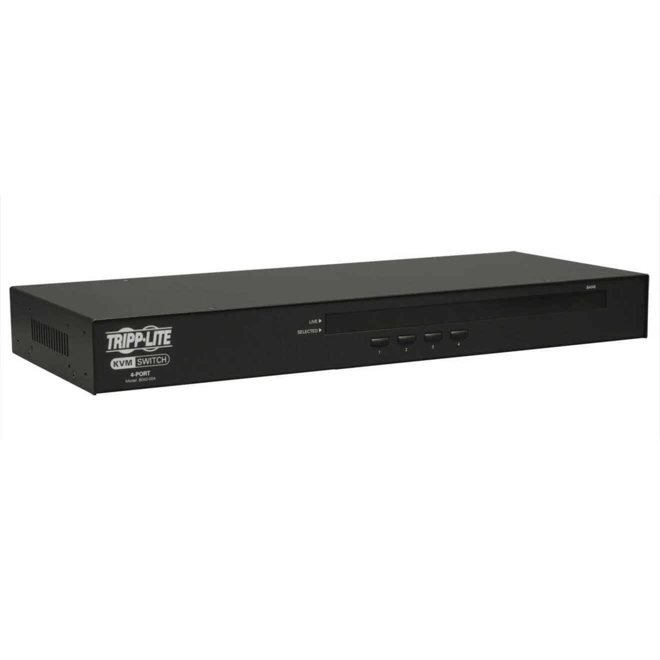 Tripp Lite by Eaton 4-Port Rackmount USB/PS2 KVM Switch (B042-004)