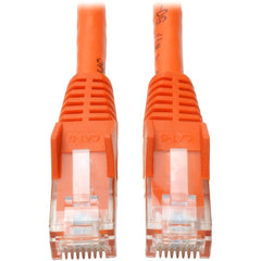 Tripp Lite by Eaton Cat6 Gigabit Network Cable, 20ft Orange Snagless Patch Cable, RJ45 Male/Male, Copper, 550MHz/1Gbps, Molded Strain Relief - N201-020-OR (Lifetime Warranty)