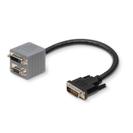 Belkin Dual Link Cable Adapter - DVI-I Video, HD-15 Female VGA, DVI-D Female Digital Video - 0.3m (F2E7900-01-DV)