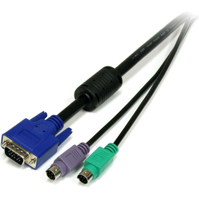 StarTech.com 6 ft. PS/2-Style 3-in-1 KVM Switch Cable (SVPS23N1_6)