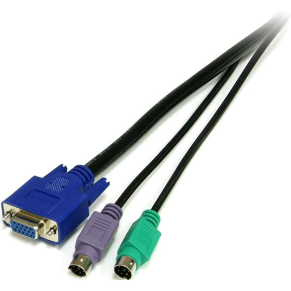 StarTech.com 6 ft. PS/2-Style 3-in-1 KVM Switch Cable (SVPS23N1_6)