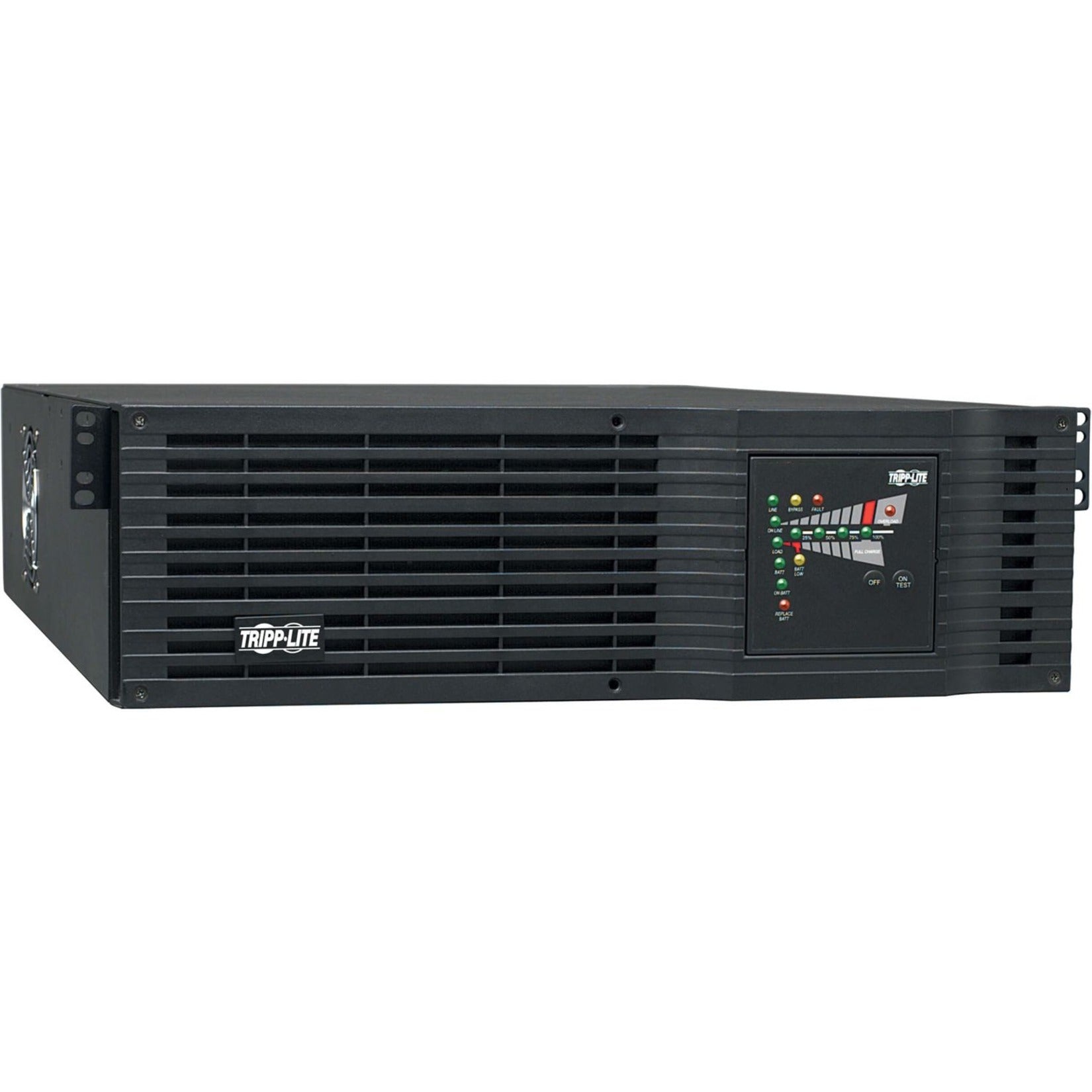 Tripp Lite von Eaton SmartOnline 120V 3kVA 2.4kW Doppel-Umwandlung-USV 3U Rack/Turm Erweiterte Laufzeit Netzwerk-Kartenoptionen USB DB9 Seriell (SU3000RTXL3U)