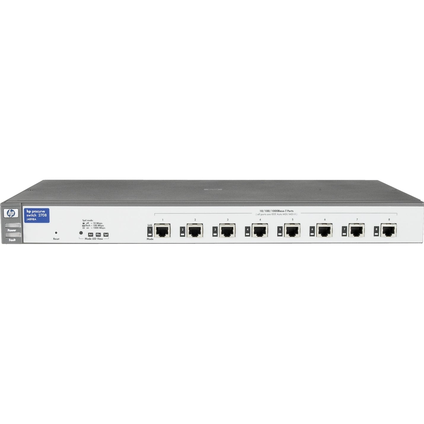 HPE プロキュア 2708 イーサネット スイッチ - 8 x 10/100/1000ベース-T (J4898A)