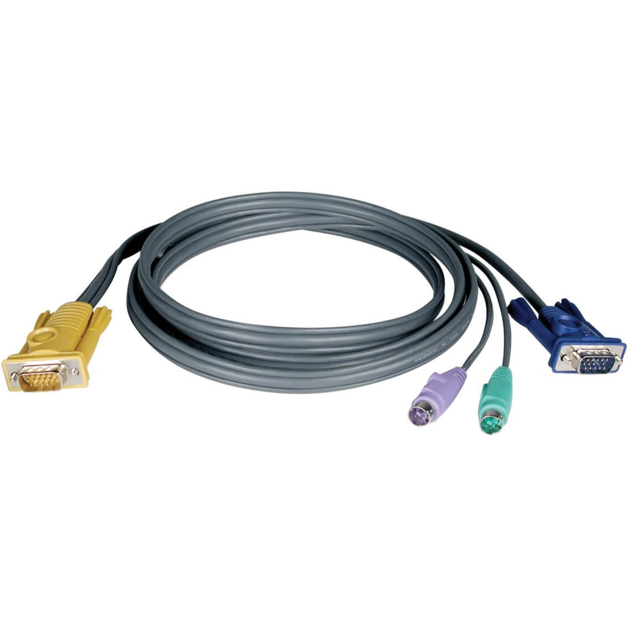 Tripp Lite by Eaton KVM Switch PS/2 Cable, 1 Monitor Cable, 10' Cord, Black (P774-010)