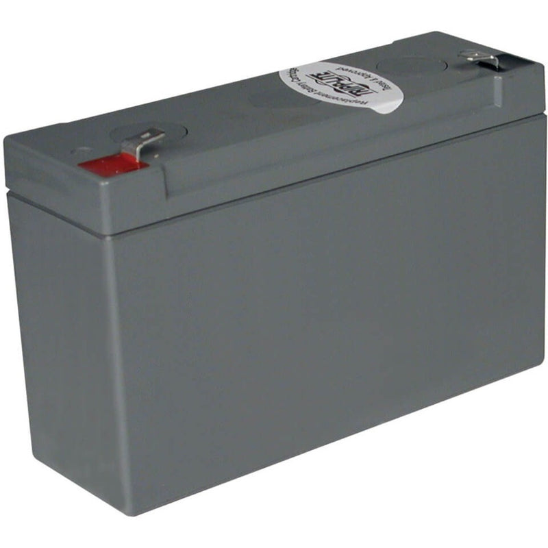 Tripp Lite RBC52 6V DC replacement battery cartridge in gray housing with mounting brackets