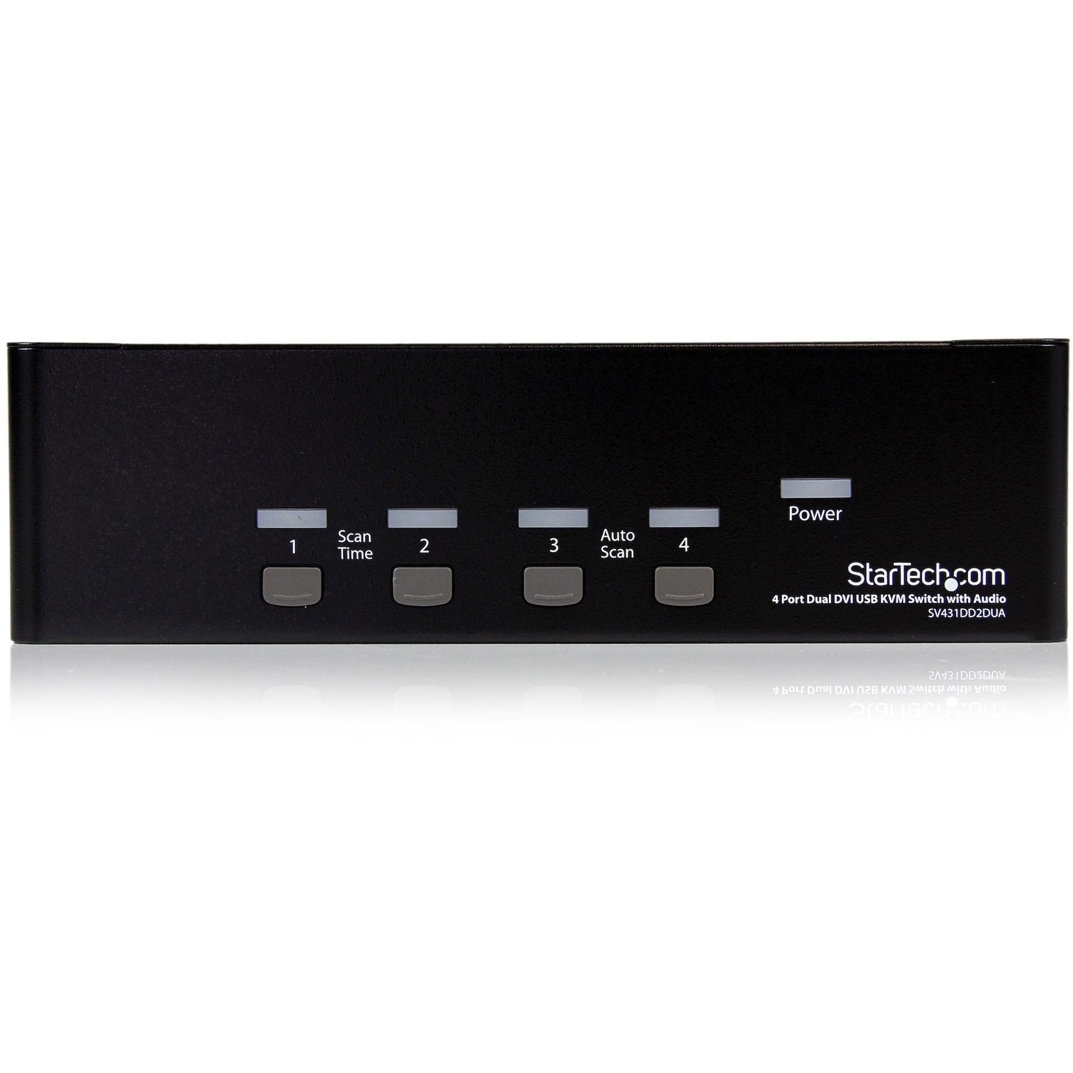 StarTech.com 4 Port Dual DVI USB KVM Switch w/ Audio & USB Hub (SV431DD2DUA)