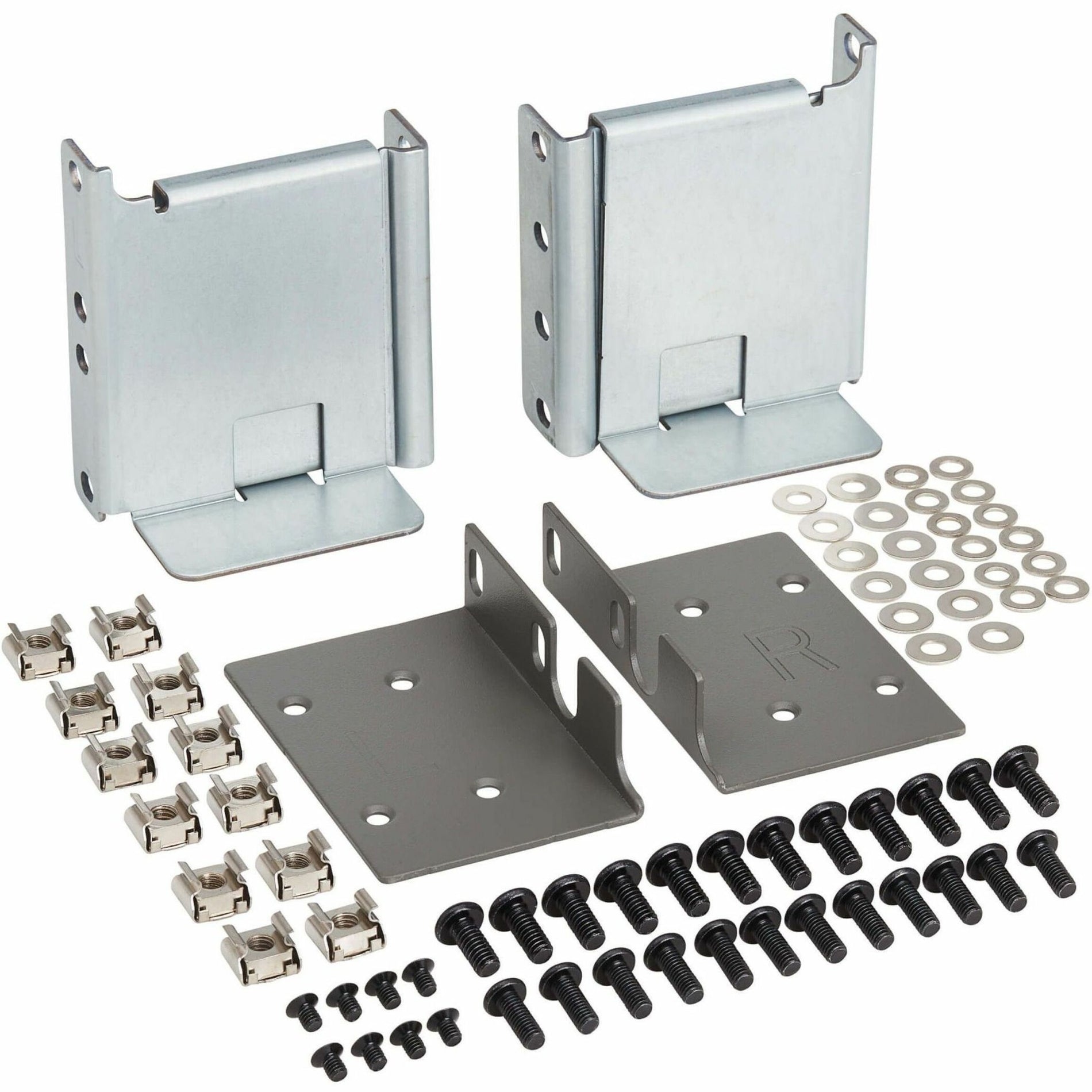 Complete Eaton 2-Post Rail Kit components including mounting hardware and accessories-alternate-image4