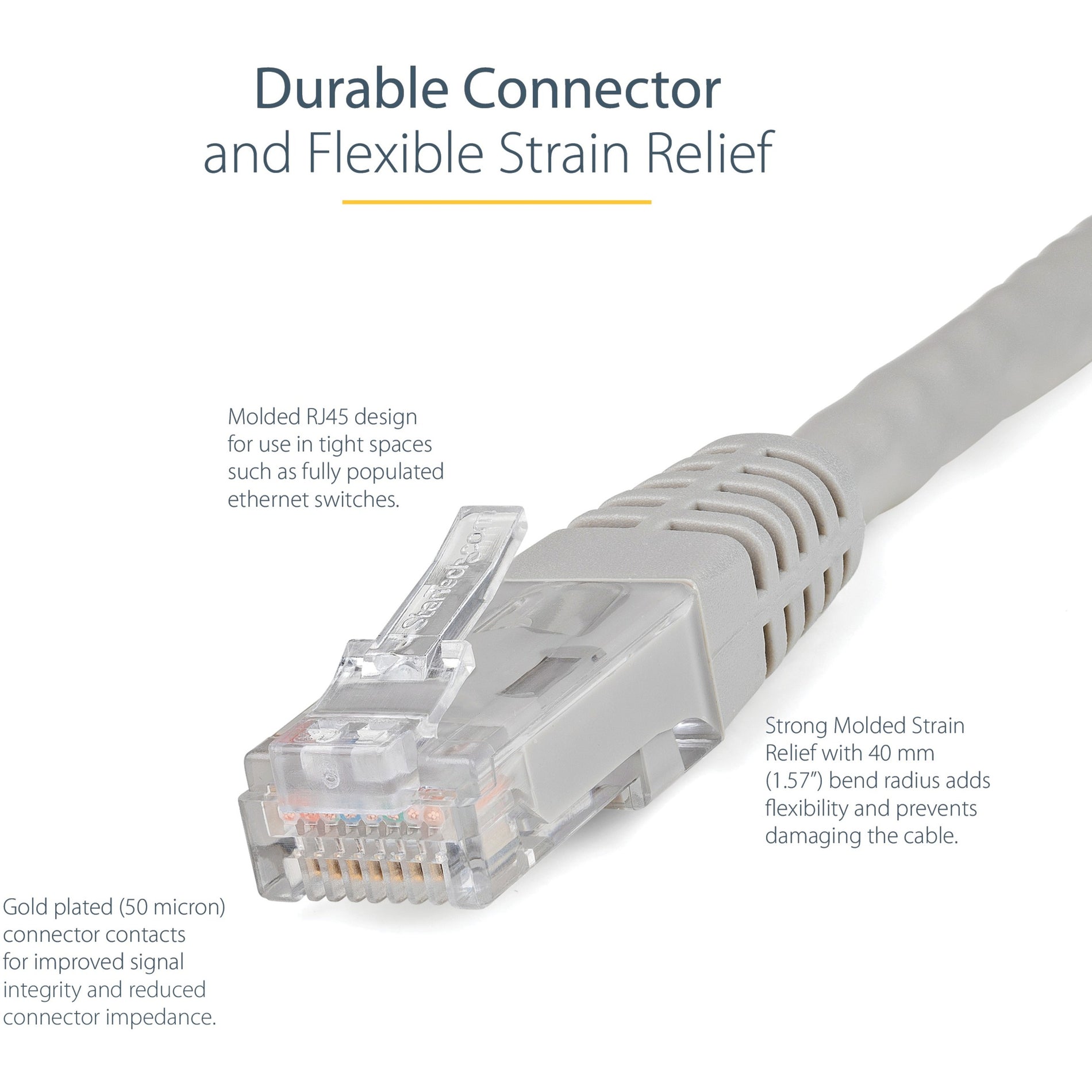 StarTech.com (C6PATCH6GR) Connector Cable