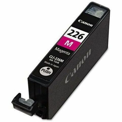 Close-up view of Canon CLI-226 Magenta ink cartridge showing ink window and installation features-alternate-image3