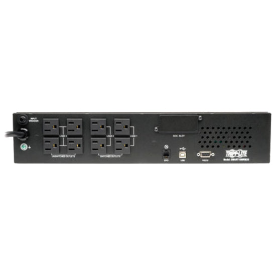 Tripp Lite by Eaton SmartPro 1500VA 1350W 120V Line-Interactive Sine Wave UPS - 8 Outlets, Network Card Option, LCD, USB, DB9, 2U Rack/Tower (SMART1500RM2U)