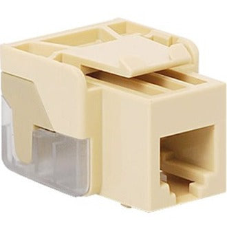 ICC Voice RJ-11 modular connector in almond color showing gold-plated contacts and IDC termination design-alternate-image1