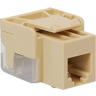 ICC Voice RJ-11 modular connector in ivory color showing front port and IDC termination area-alternate-image1