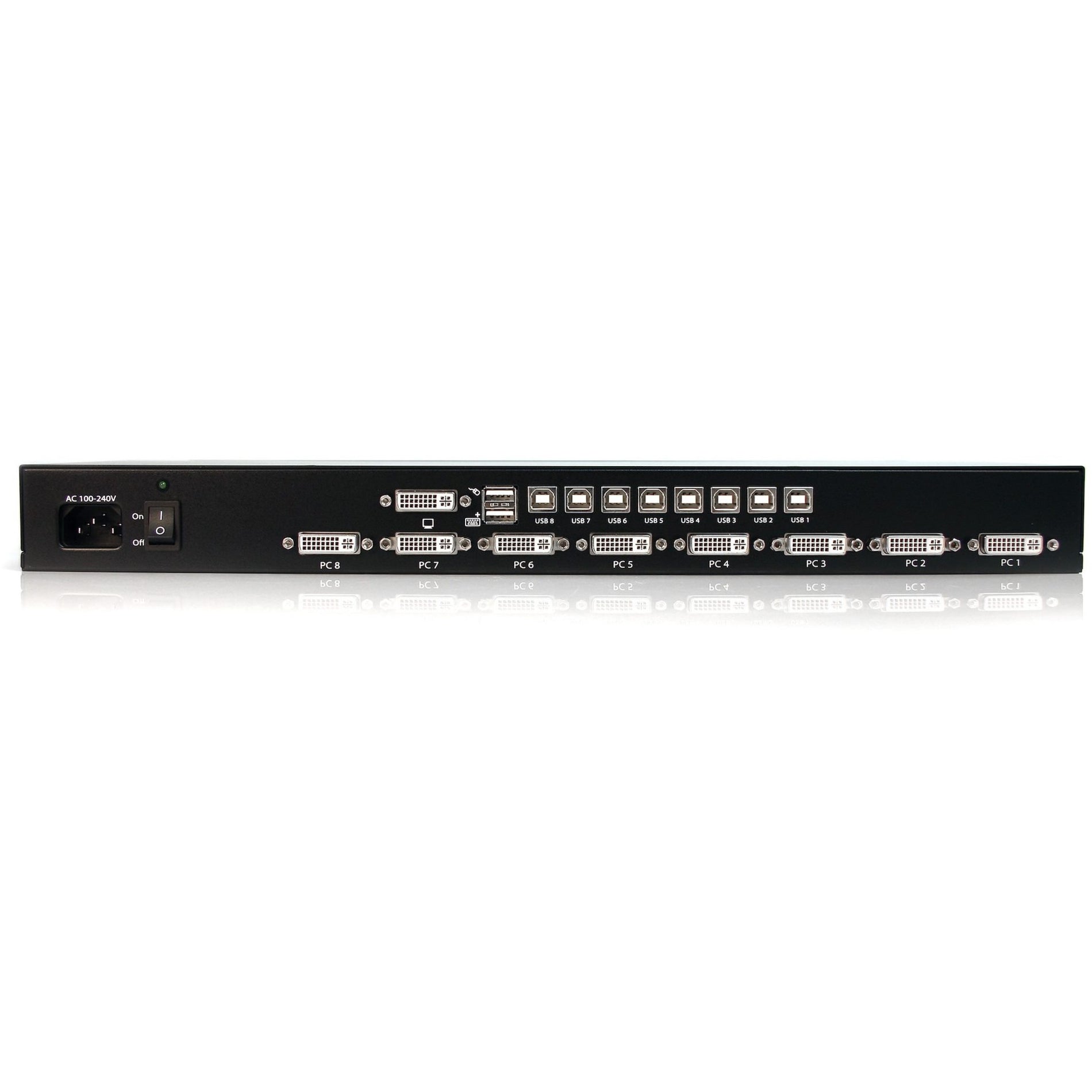 StarTech.com 8 Port 1U Rackmount DVI USB KVM Switch (SV831DVIU)