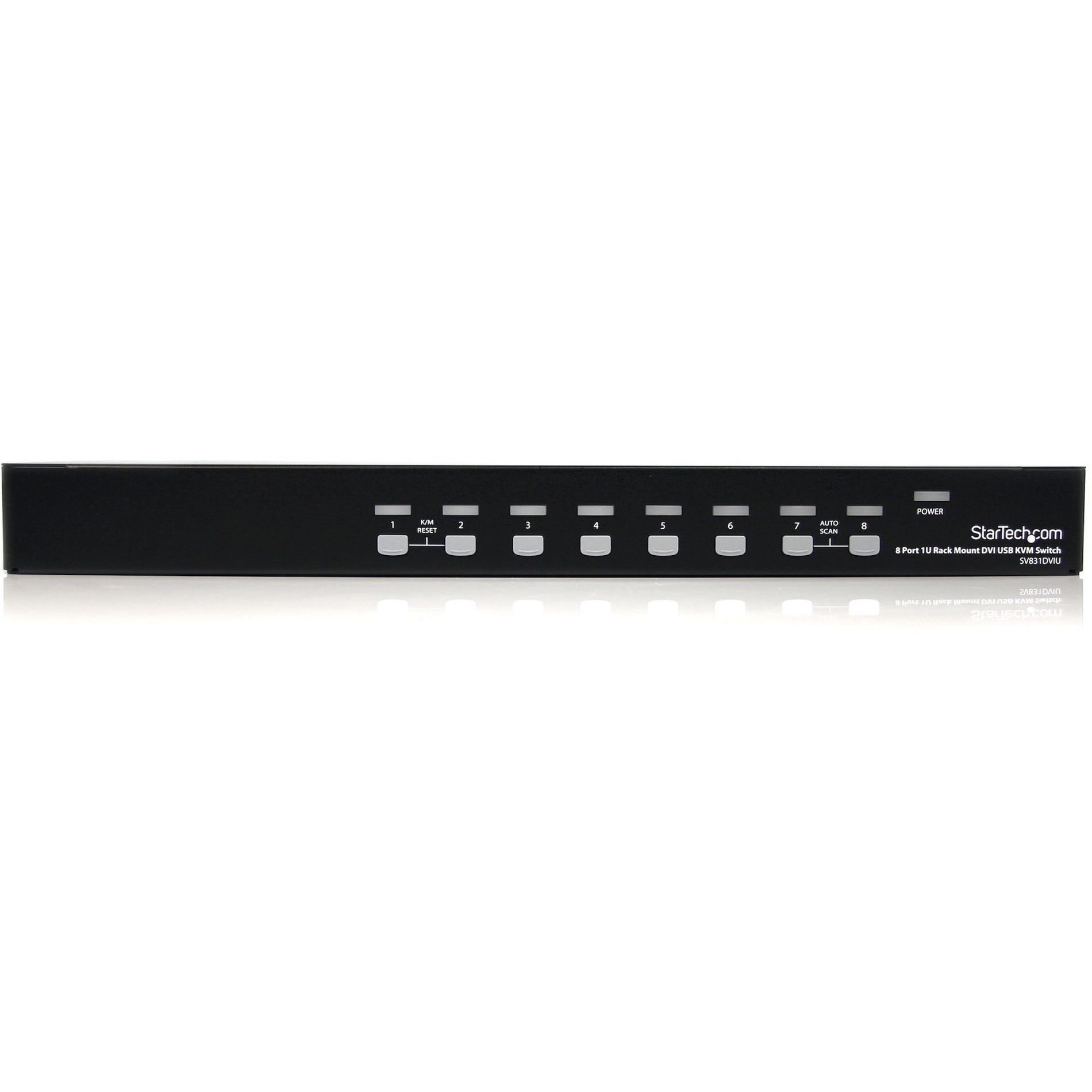 StarTech.com 8 Port 1U Rackmount DVI USB KVM Switch (SV831DVIU)