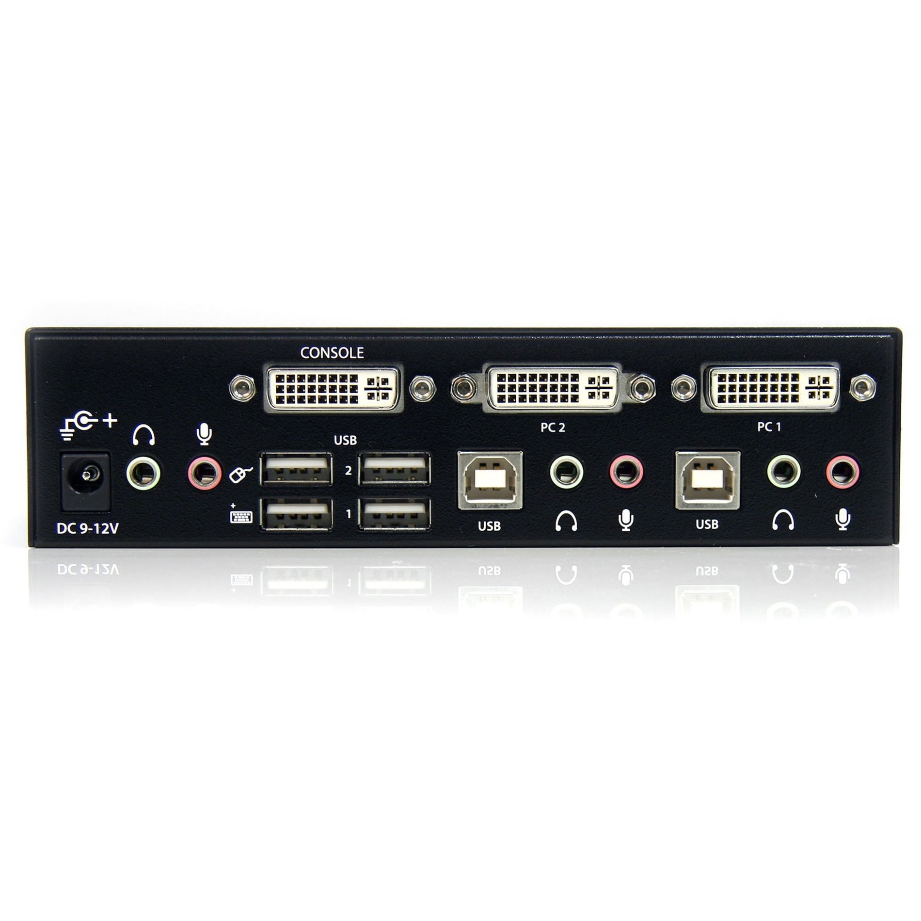 Close-up of KVM switch rear interface layout-alternate-image8