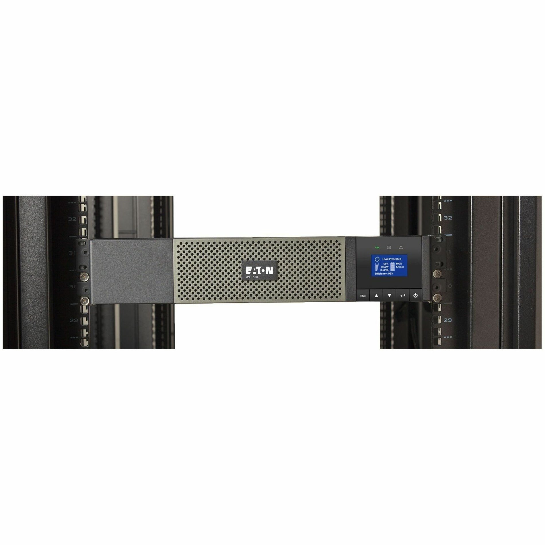 Rack mounted Eaton 5PX showing installation in server rack-alternate-image6