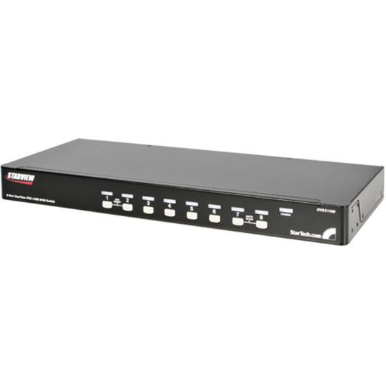 StarTech.com 8 Port 1U Rackmount USB PS2 KVM Switch with OSD (SV831HD)