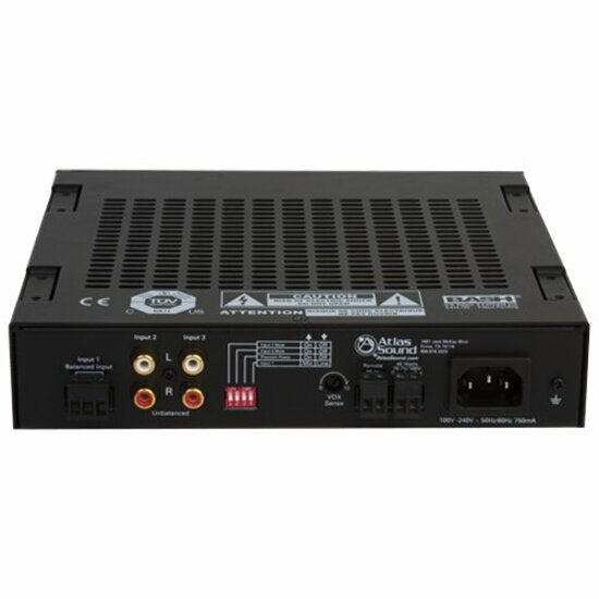 AtlasIED MA40G Amplifier - 40 W RMS - 3 Channel - Black