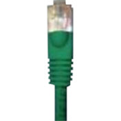 Green Cat.5e network patch cable with molded RJ-45 connector showing strain relief boot-alternate-image1