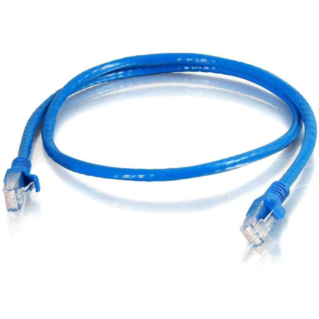 25-foot blue Cat6 ethernet cable with RJ-45 connectors showing full cable length coiled-alternate-image1