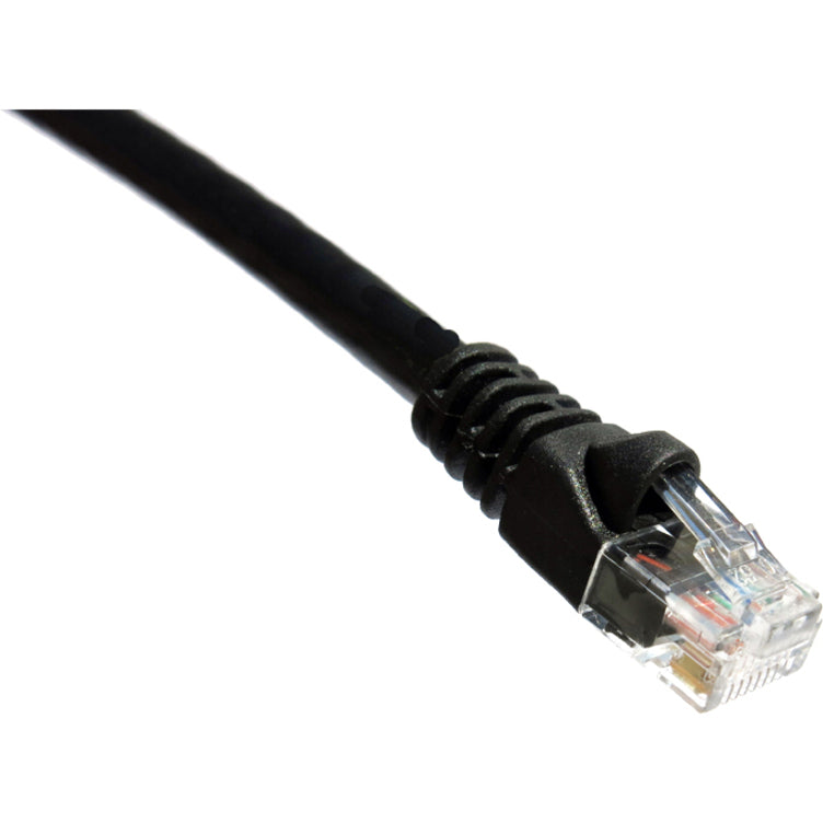 Side view of CAT6 ethernet cable connector showing snagless boot design and strain relief features-alternate-image2