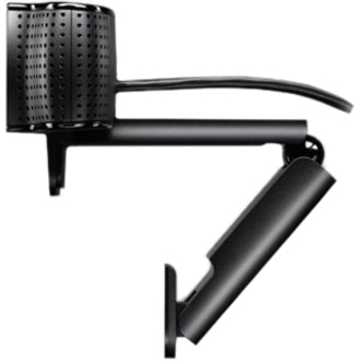 Side view of Logitech C920 webcam showing adjustable mounting mechanism