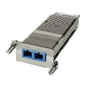 Cisco 10GBASE-SR XENPAK transceiver module showing heatsink design and SC duplex port-alternate-image1