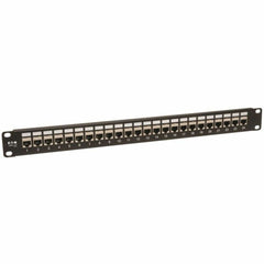 Tripp Lite N254-024-SH 24-포트 쉴드 Cat6 피드 스루 패치 패널 TAA 컴플라이언트 평생 보증