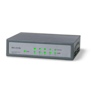 Linksys 5-Port Gigabit Switch, Metal, Black/Silver (F5D5141-5)