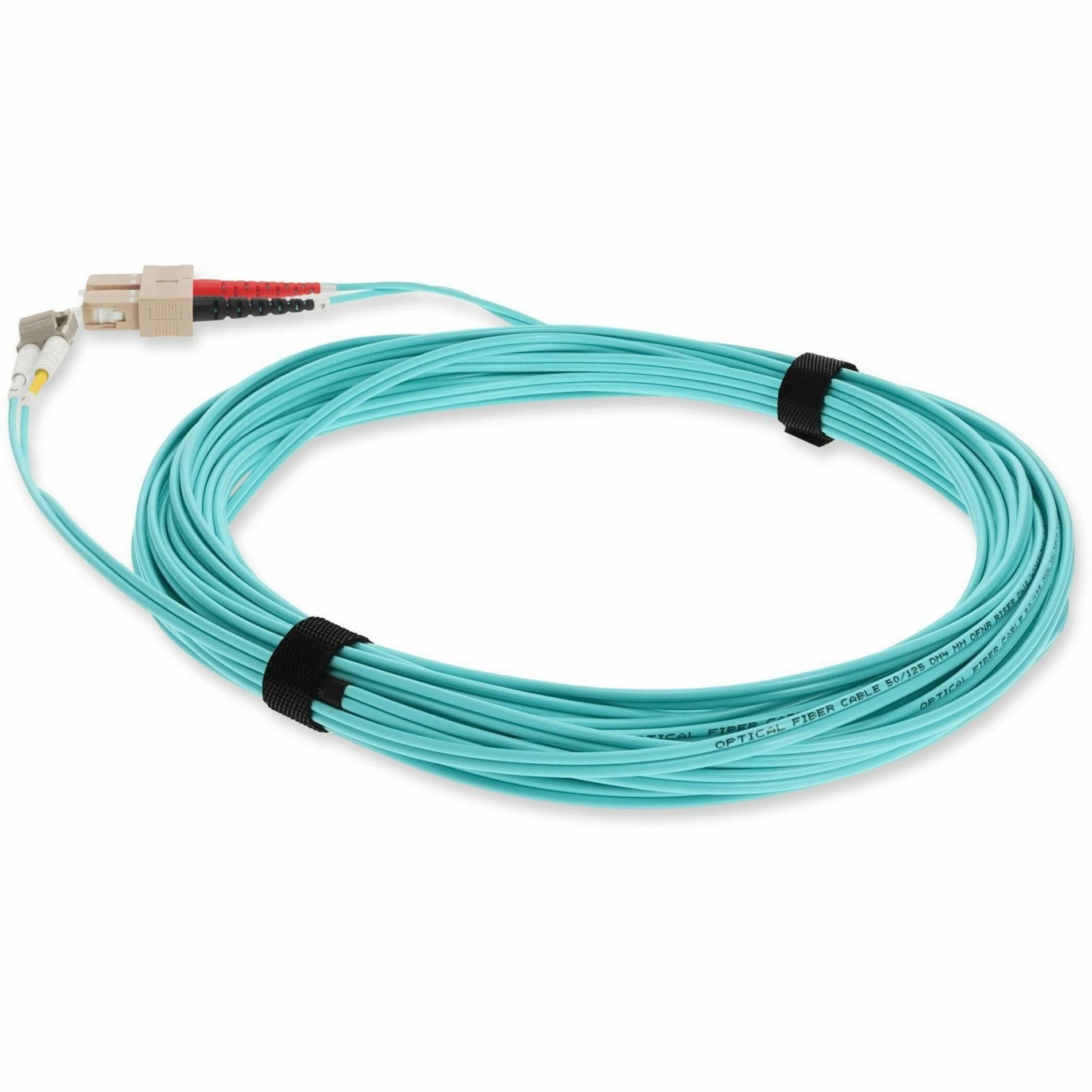 Ajout ADD-SC-LC-3M5OM3 Câble de Brin de Fibre Optique Patch OM3 Duplex SC/LC 50/125 Aqua Garantie Limitée de 3 Ans