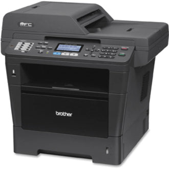 Brother MFP Laser Printer, 40PPM, 250Sht Cap, 19"x16"x17" , Black (MFC-8710DW)