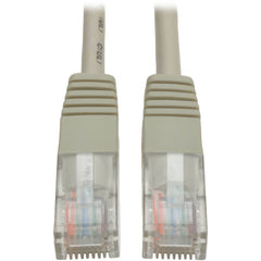 Tripp Lite by Eaton Cat5e Network Cable, 12ft Gray Molded Patch Cable, RJ45 Male/Male, 350MHz/1Gbps, Snagless Boot, Stranded Copper, IEEE 802.3ab Compliant - N002-012-GY (Lifetime Warranty)