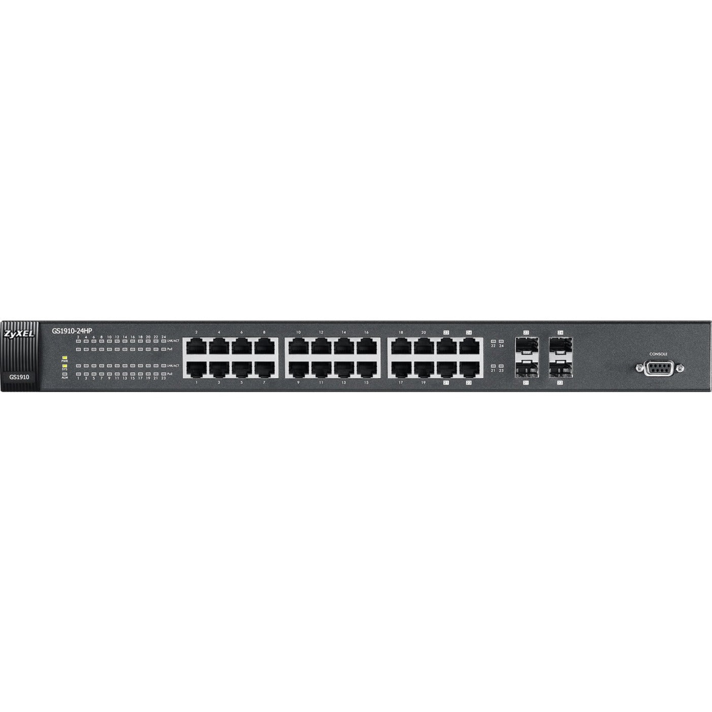 ZyXEL GS1910-24HP Smarte verwaltete 24-Port GbE 370w PoE+ Switch