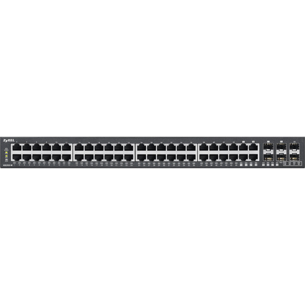 ZYXEL 48-Port GbE สมาร์ทแมนเนจสวิทช์ พร้อม 10GbE อัปลิงค์ (XGS1910-48)